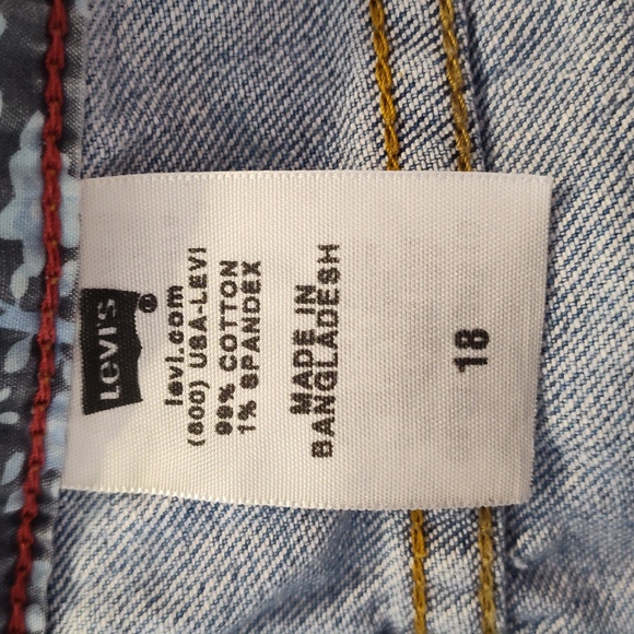 Levi's 550 Relax Shorts Women's Size 18 Denim Blue Jean - Picture 12 of 13